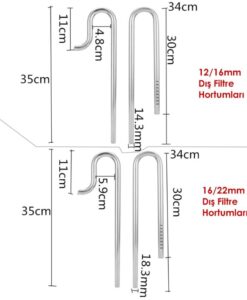 Jet Pipe ürün ölçüleri
