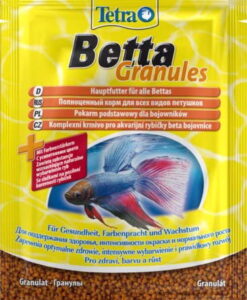 Tetra Betta Granules 5g - Betta ve Gurami gibi Labirentli Balıklar için Ana Yem