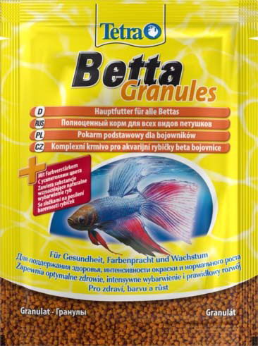 Tetra Betta Granules 5g - Betta ve Gurami gibi Labirentli Balıklar için Ana Yem