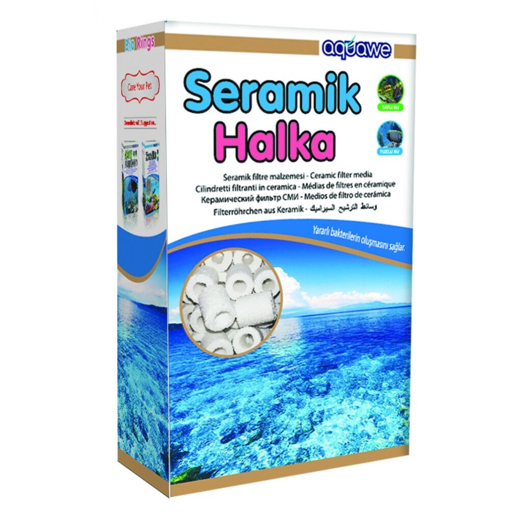Aquawe Seramik Halka - 350 g Akvaryum Biyolojik Filtre Malzemesi