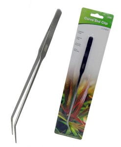 Ista Eğik Uçlu Akvaryum Bitki Maşası - 26,5cm